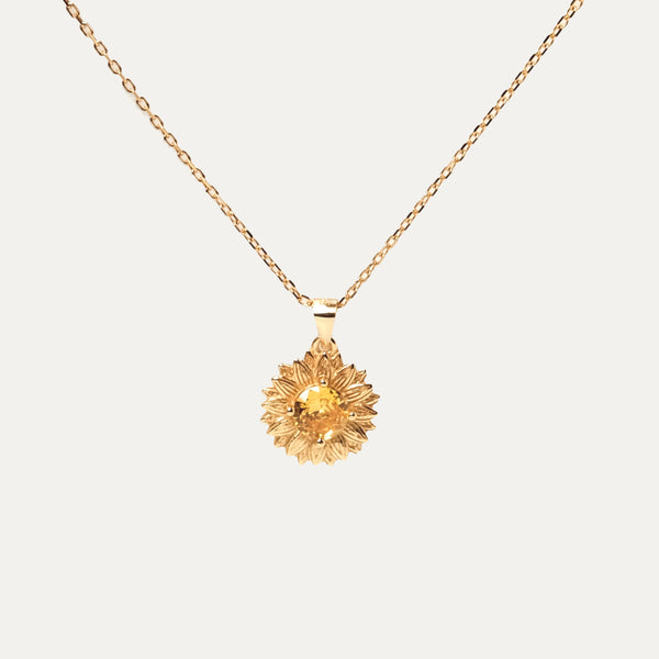 Sunflower Gold Necklace