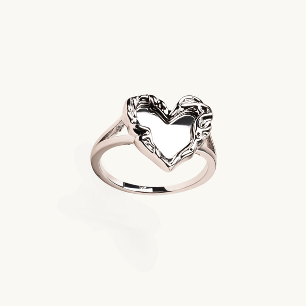 Silver Heart Ring