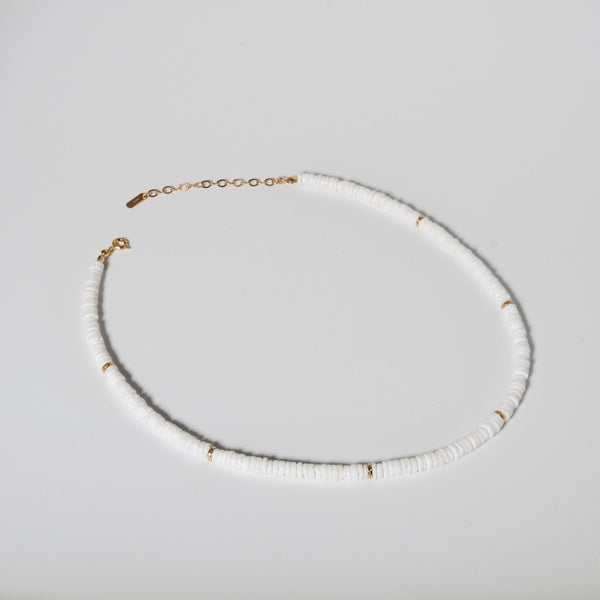 Pure White Shell Beaded Necklace