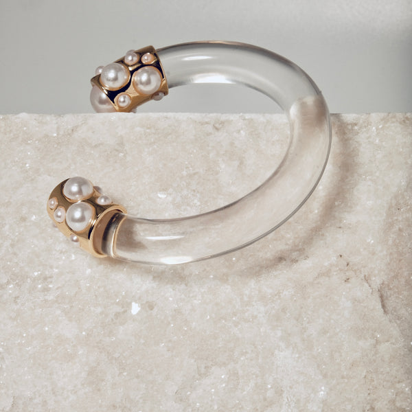 Stylish Bangle with Pearls